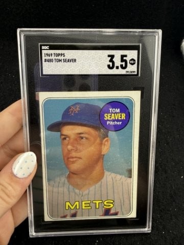 1969 Topps Tom Seaver Baseball Card: KEY WORDS: INDIAN ARTIFACT ARTIFACTS ARROWHEAD ARROWHEADS NATIVE AMERICAN MISSISSIPPIAN QUAPAW CADDO POTTERY COINS MORGAN DOLLAR PEACE DOLLAR SILVER COINS. All coins have been Sigma tested for