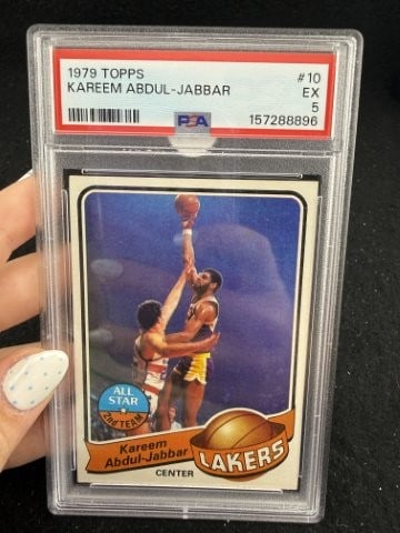 1979 Topps Kareem Abdul-Jabbar: KEY WORDS: INDIAN ARTIFACT ARTIFACTS ARROWHEAD ARROWHEADS NATIVE AMERICAN MISSISSIPPIAN QUAPAW CADDO POTTERY COINS MORGAN DOLLAR PEACE DOLLAR SILVER COINS. All coins have been Sigma tested for