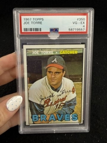 1967 Topps Joe Torre Baseball Card: KEY WORDS: INDIAN ARTIFACT ARTIFACTS ARROWHEAD ARROWHEADS NATIVE AMERICAN MISSISSIPPIAN QUAPAW CADDO POTTERY COINS MORGAN DOLLAR PEACE DOLLAR SILVER COINS. All coins have been Sigma tested for