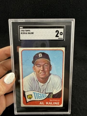 1965 Topps Al Kaline Baseball Card: KEY WORDS: INDIAN ARTIFACT ARTIFACTS ARROWHEAD ARROWHEADS NATIVE AMERICAN MISSISSIPPIAN QUAPAW CADDO POTTERY COINS MORGAN DOLLAR PEACE DOLLAR SILVER COINS. All coins have been Sigma tested for
