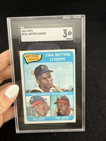 1965 Topps Batting Leaders Baseball Card: KEY WORDS: INDIAN ARTIFACT ARTIFACTS ARROWHEAD ARROWHEADS NATIVE AMERICAN MISSISSIPPIAN QUAPAW CADDO POTTERY COINS MORGAN DOLLAR PEACE DOLLAR SILVER COINS. All coins have been Sigma tested for