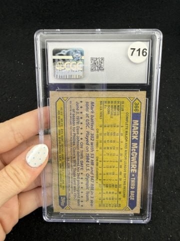 1987 Topps Mark McGwire Baseball Card - 2