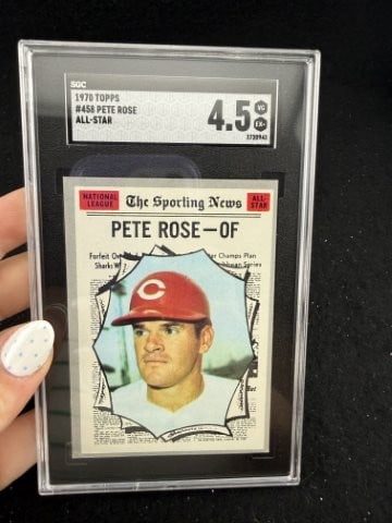 1970 Topps Pete Rose Baseball Card: KEY WORDS: INDIAN ARTIFACT ARTIFACTS ARROWHEAD ARROWHEADS NATIVE AMERICAN MISSISSIPPIAN QUAPAW CADDO POTTERY COINS MORGAN DOLLAR PEACE DOLLAR SILVER COINS. All coins have been Sigma tested for