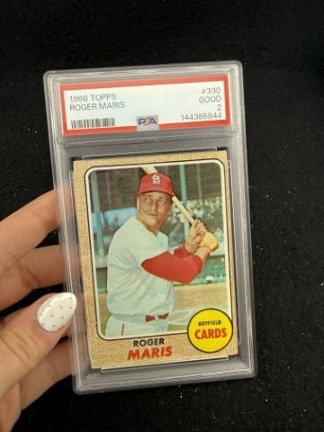1968 Topps Roger Maris Baseball Card: KEY WORDS: INDIAN ARTIFACT ARTIFACTS ARROWHEAD ARROWHEADS NATIVE AMERICAN MISSISSIPPIAN QUAPAW CADDO POTTERY COINS MORGAN DOLLAR PEACE DOLLAR SILVER COINS. All coins have been Sigma tested for