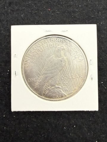 1924 Peace Silver Dollar Coin - 2