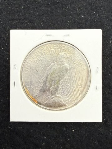 1922 Peace Silver Dollar Coin - 2