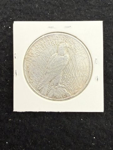 1922 Peace Silver Dollar Coin - 2