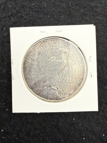 1923 D Peace Silver Dollar Coin - 2