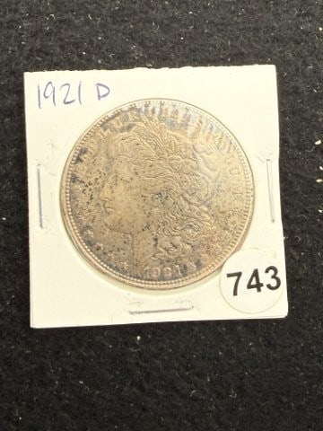 1921 D Morgan Silver Dollar Coin: KEY WORDS: INDIAN ARTIFACT ARTIFACTS ARROWHEAD ARROWHEADS NATIVE AMERICAN MISSISSIPPIAN QUAPAW CADDO POTTERY COINS MORGAN DOLLAR PEACE DOLLAR SILVER COINS. All coins have been Sigma tested for