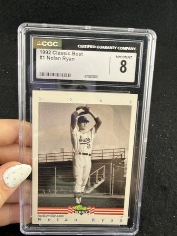 1992 Classic Best Nolan Ryan Baseball Card: KEY WORDS: INDIAN ARTIFACT ARTIFACTS ARROWHEAD ARROWHEADS NATIVE AMERICAN MISSISSIPPIAN QUAPAW CADDO POTTERY COINS MORGAN DOLLAR PEACE DOLLAR SILVER COINS. All coins have been Sigma tested for