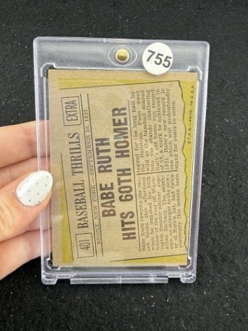 Babe Ruth Baseball Card - 2