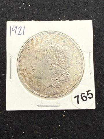 1921 Morgan Silver Dollar Coin: KEY WORDS: INDIAN ARTIFACT ARTIFACTS ARROWHEAD ARROWHEADS NATIVE AMERICAN MISSISSIPPIAN QUAPAW CADDO POTTERY COINS MORGAN DOLLAR PEACE DOLLAR SILVER COINS. All coins have been Sigma tested for