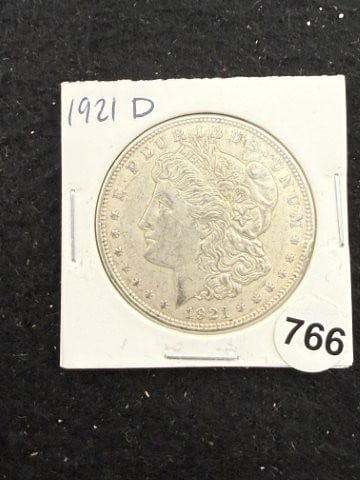 1921 D Morgan Silver Dollar Coin: KEY WORDS: INDIAN ARTIFACT ARTIFACTS ARROWHEAD ARROWHEADS NATIVE AMERICAN MISSISSIPPIAN QUAPAW CADDO POTTERY COINS MORGAN DOLLAR PEACE DOLLAR SILVER COINS. All coins have been Sigma tested for