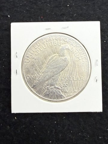 1925 Peace Silver Dollar Coin - 2