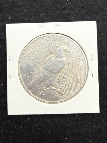 1922 Peace Silver Dollar Coin - 2