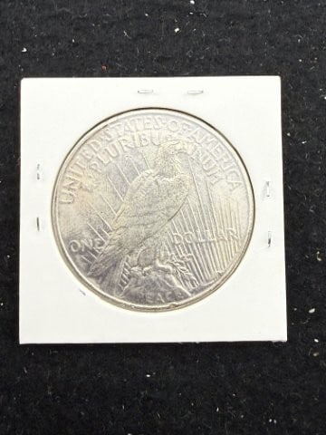 1922 Peace Silver Dollar Coin - 2