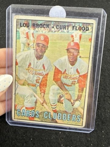 Topps Lou Brock Baseball Card: KEY WORDS: INDIAN ARTIFACT ARTIFACTS ARROWHEAD ARROWHEADS NATIVE AMERICAN MISSISSIPPIAN QUAPAW CADDO POTTERY COINS MORGAN DOLLAR PEACE DOLLAR SILVER COINS. All coins have been Sigma tested for