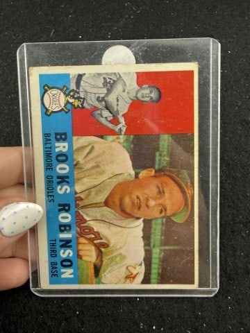 Brooks Robinson Baseball Card: KEY WORDS: INDIAN ARTIFACT ARTIFACTS ARROWHEAD ARROWHEADS NATIVE AMERICAN MISSISSIPPIAN QUAPAW CADDO POTTERY COINS MORGAN DOLLAR PEACE DOLLAR SILVER COINS. All coins have been Sigma tested for authent