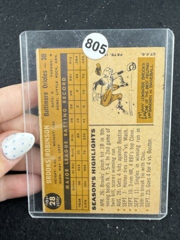 Brooks Robinson Baseball Card - 2