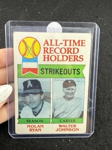 Nolan Ryan & Walter Johnson Baseball Card: KEY WORDS: INDIAN ARTIFACT ARTIFACTS ARROWHEAD ARROWHEADS NATIVE AMERICAN MISSISSIPPIAN QUAPAW CADDO POTTERY COINS MORGAN DOLLAR PEACE DOLLAR SILVER COINS. All coins have been Sigma tested for
