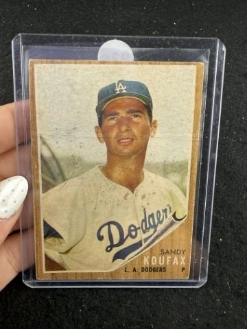 Sandy Koufax Baseball Card: KEY WORDS: INDIAN ARTIFACT ARTIFACTS ARROWHEAD ARROWHEADS NATIVE AMERICAN MISSISSIPPIAN QUAPAW CADDO POTTERY COINS MORGAN DOLLAR PEACE DOLLAR SILVER COINS. All coins have been Sigma tested for authent