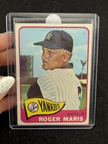 1965 Topps Roger Maris Baseball Card: KEY WORDS: INDIAN ARTIFACT ARTIFACTS ARROWHEAD ARROWHEADS NATIVE AMERICAN MISSISSIPPIAN QUAPAW CADDO POTTERY COINS MORGAN DOLLAR PEACE DOLLAR SILVER COINS. All coins have been Sigma tested for