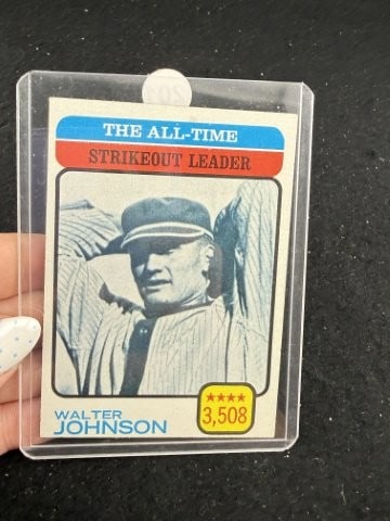 Walter Johnson Baseball Card: KEY WORDS: INDIAN ARTIFACT ARTIFACTS ARROWHEAD ARROWHEADS NATIVE AMERICAN MISSISSIPPIAN QUAPAW CADDO POTTERY COINS MORGAN DOLLAR PEACE DOLLAR SILVER COINS. All coins have been Sigma tested for