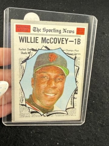Willie McCovey Baseball Card: KEY WORDS: INDIAN ARTIFACT ARTIFACTS ARROWHEAD ARROWHEADS NATIVE AMERICAN MISSISSIPPIAN QUAPAW CADDO POTTERY COINS MORGAN DOLLAR PEACE DOLLAR SILVER COINS. All coins have been Sigma tested for