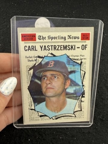 Carl Yastrzemski Baseball Card: KEY WORDS: INDIAN ARTIFACT ARTIFACTS ARROWHEAD ARROWHEADS NATIVE AMERICAN MISSISSIPPIAN QUAPAW CADDO POTTERY COINS MORGAN DOLLAR PEACE DOLLAR SILVER COINS. All coins have been Sigma tested for