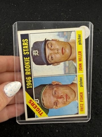 Fritz Fisher & John Hiller Baseball Card: KEY WORDS: INDIAN ARTIFACT ARTIFACTS ARROWHEAD ARROWHEADS NATIVE AMERICAN MISSISSIPPIAN QUAPAW CADDO POTTERY COINS MORGAN DOLLAR PEACE DOLLAR SILVER COINS. All coins have been Sigma tested for