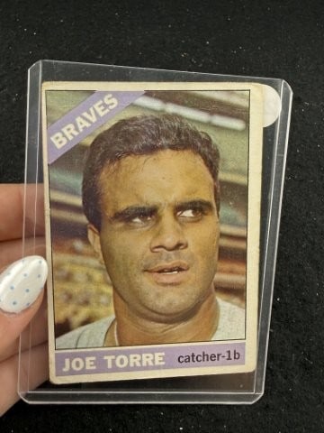 1966 Topps Joe Torre Baseball Card: KEY WORDS: INDIAN ARTIFACT ARTIFACTS ARROWHEAD ARROWHEADS NATIVE AMERICAN MISSISSIPPIAN QUAPAW CADDO POTTERY COINS MORGAN DOLLAR PEACE DOLLAR SILVER COINS. All coins have been Sigma tested for