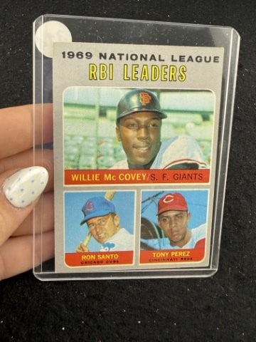 1969 National League RBI Leaders Baseball Card: KEY WORDS: INDIAN ARTIFACT ARTIFACTS ARROWHEAD ARROWHEADS NATIVE AMERICAN MISSISSIPPIAN QUAPAW CADDO POTTERY COINS MORGAN DOLLAR PEACE DOLLAR SILVER COINS. All coins have been Sigma tested for