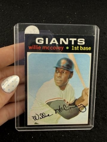 Willie McCovey Baseball Card: KEY WORDS: INDIAN ARTIFACT ARTIFACTS ARROWHEAD ARROWHEADS NATIVE AMERICAN MISSISSIPPIAN QUAPAW CADDO POTTERY COINS MORGAN DOLLAR PEACE DOLLAR SILVER COINS. All coins have been Sigma tested for