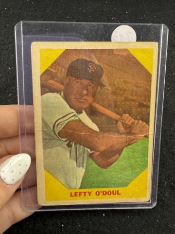 Lefty O'Doul Baseball Card: KEY WORDS: INDIAN ARTIFACT ARTIFACTS ARROWHEAD ARROWHEADS NATIVE AMERICAN MISSISSIPPIAN QUAPAW CADDO POTTERY COINS MORGAN DOLLAR PEACE DOLLAR SILVER COINS. All coins have been Sigma tested for