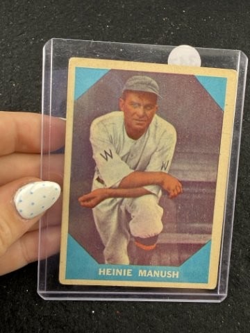 Heinie Manush Baseball Card: KEY WORDS: INDIAN ARTIFACT ARTIFACTS ARROWHEAD ARROWHEADS NATIVE AMERICAN MISSISSIPPIAN QUAPAW CADDO POTTERY COINS MORGAN DOLLAR PEACE DOLLAR SILVER COINS. All coins have been Sigma tested for authent