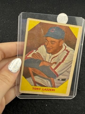 Tony Lazzeri Baseball Card: KEY WORDS: INDIAN ARTIFACT ARTIFACTS ARROWHEAD ARROWHEADS NATIVE AMERICAN MISSISSIPPIAN QUAPAW CADDO POTTERY COINS MORGAN DOLLAR PEACE DOLLAR SILVER COINS. All coins have been Sigma tested for