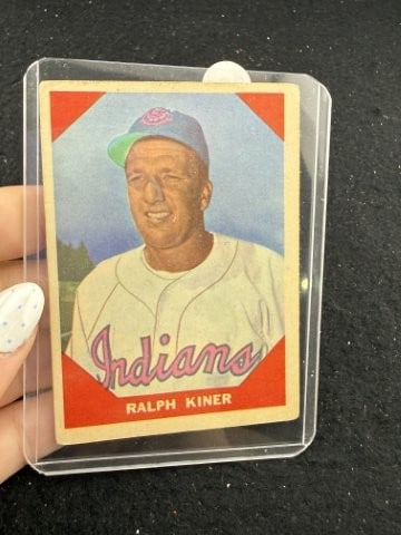 Ralph Kiner Baseball Card: KEY WORDS: INDIAN ARTIFACT ARTIFACTS ARROWHEAD ARROWHEADS NATIVE AMERICAN MISSISSIPPIAN QUAPAW CADDO POTTERY COINS MORGAN DOLLAR PEACE DOLLAR SILVER COINS. All coins have been Sigma tested for