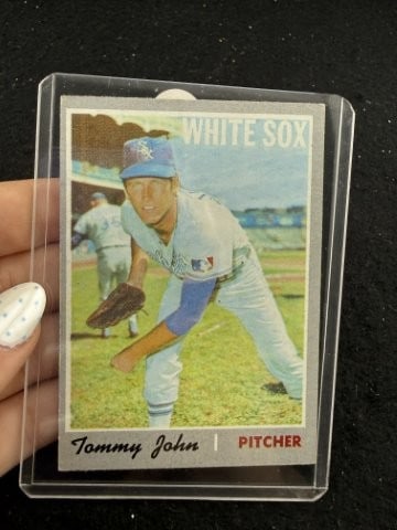 1970 Topps Tommy John Baseball Card: KEY WORDS: INDIAN ARTIFACT ARTIFACTS ARROWHEAD ARROWHEADS NATIVE AMERICAN MISSISSIPPIAN QUAPAW CADDO POTTERY COINS MORGAN DOLLAR PEACE DOLLAR SILVER COINS. All coins have been Sigma tested for