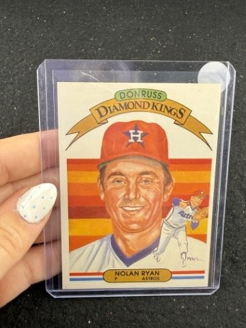 1982 Donruss Nolan Ryan Baseball Card: KEY WORDS: INDIAN ARTIFACT ARTIFACTS ARROWHEAD ARROWHEADS NATIVE AMERICAN MISSISSIPPIAN QUAPAW CADDO POTTERY COINS MORGAN DOLLAR PEACE DOLLAR SILVER COINS. All coins have been Sigma tested for