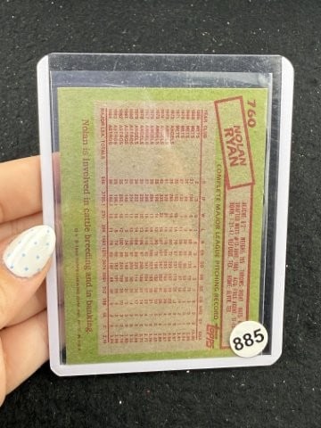 1985 Topps Nolan Ryan Baseball Card - 2