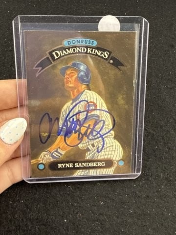 Ryne Sandberg Hand Signed Authentic Autograph: KEY WORDS: INDIAN ARTIFACT ARTIFACTS ARROWHEAD ARROWHEADS NATIVE AMERICAN MISSISSIPPIAN QUAPAW CADDO POTTERY COINS MORGAN DOLLAR PEACE DOLLAR SILVER COINS. All coins have been Sigma tested for authent