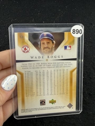 Wade Boggs Hand Signed Authentic Autograph - 2
