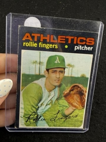 Rollie Fingers Baseball Card: KEY WORDS: INDIAN ARTIFACT ARTIFACTS ARROWHEAD ARROWHEADS NATIVE AMERICAN MISSISSIPPIAN QUAPAW CADDO POTTERY COINS MORGAN DOLLAR PEACE DOLLAR SILVER COINS. All coins have been Sigma tested for authent