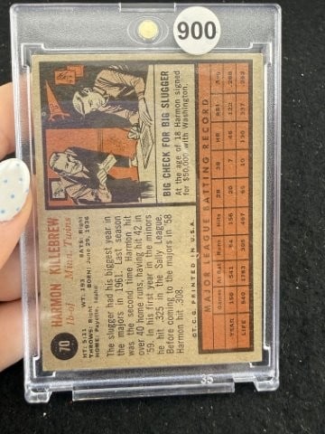 Harmon Killebrew Baseball Card - 2