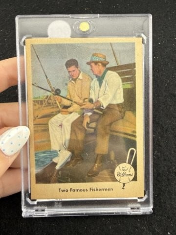 Two Famous Fisherman Card: KEY WORDS: INDIAN ARTIFACT ARTIFACTS ARROWHEAD ARROWHEADS NATIVE AMERICAN MISSISSIPPIAN QUAPAW CADDO POTTERY COINS MORGAN DOLLAR PEACE DOLLAR SILVER COINS. All coins have been Sigma tested for