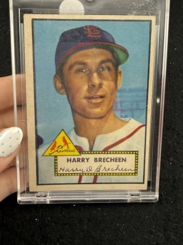 Harry Brecheen Baseball Card: KEY WORDS: INDIAN ARTIFACT ARTIFACTS ARROWHEAD ARROWHEADS NATIVE AMERICAN MISSISSIPPIAN QUAPAW CADDO POTTERY COINS MORGAN DOLLAR PEACE DOLLAR SILVER COINS. All coins have been Sigma tested for