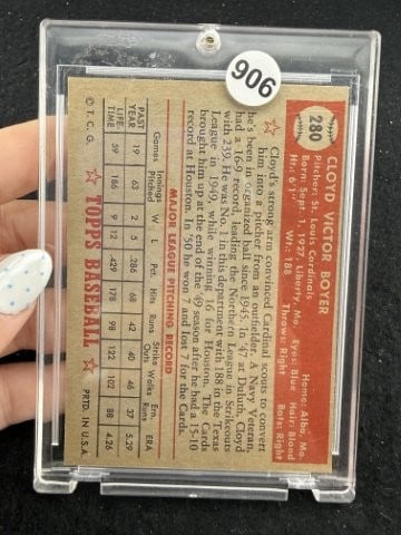 Cloyd Boyer Baseball Card - 2