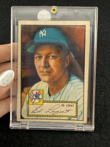 Ed Lopat Baseball Card: KEY WORDS: INDIAN ARTIFACT ARTIFACTS ARROWHEAD ARROWHEADS NATIVE AMERICAN MISSISSIPPIAN QUAPAW CADDO POTTERY COINS MORGAN DOLLAR PEACE DOLLAR SILVER COINS. All coins have been Sigma tested for authent