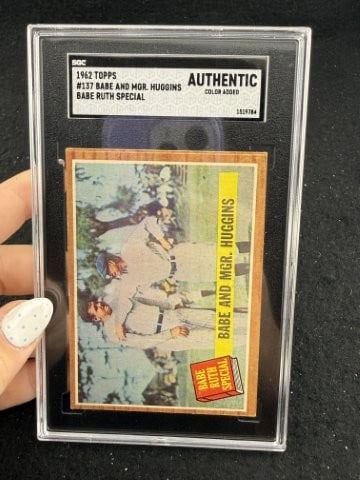 1962 Topps Babe Ruth Baseball Card: KEY WORDS: INDIAN ARTIFACT ARTIFACTS ARROWHEAD ARROWHEADS NATIVE AMERICAN MISSISSIPPIAN QUAPAW CADDO POTTERY COINS MORGAN DOLLAR PEACE DOLLAR SILVER COINS. All coins have been Sigma tested for
