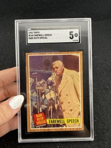 1962 Topps Babe Ruth Baseball Card: KEY WORDS: INDIAN ARTIFACT ARTIFACTS ARROWHEAD ARROWHEADS NATIVE AMERICAN MISSISSIPPIAN QUAPAW CADDO POTTERY COINS MORGAN DOLLAR PEACE DOLLAR SILVER COINS. All coins have been Sigma tested for